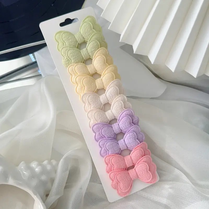 10pcs/set Candy Color Hair Clips Set